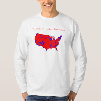 Gratis Minds. Vrije markten.  Vrije samenlevingen. T-shirt