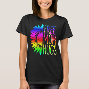 Gratis Moeder Knuffels Daisy Rainbow Heart Liefde  T-shirt