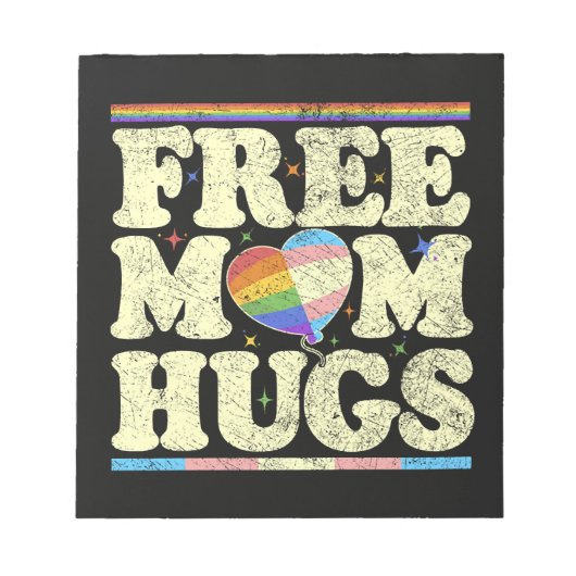 Gratis Moeder Knuffels Lgbt Pride Notitieblok (Voorkant)