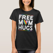 Gratis Moeder Knuffels LGBT Pride Parades regenboo T-shirt (Voorkant)