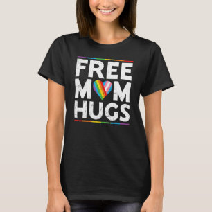 Gratis Moeder Knuffels LGBT Pride Parades regenboo T-shirt
