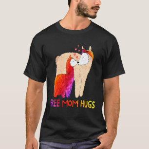 Gratis Moeder Knuffels Mama Lama LGBT Maand 2019 T-shirt