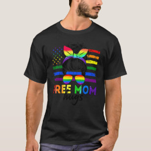 Gratis Moeder Knuffels Messy Bun Zonnebril Say Lov T-shirt
