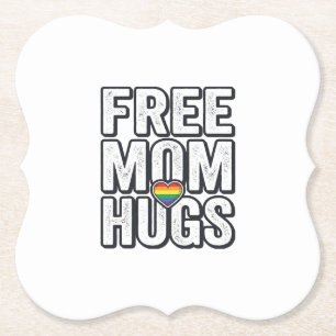 Gratis Moeder Knuffels Pride Hart Vintage T-Shirt Kartonnen Onderzetters