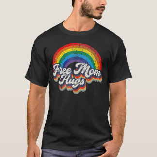 Gratis Moeder Knuffels Regenboog Hart Lgbt Vlag Lg T-shirt