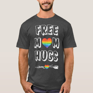 Gratis moederknuffels met regenbooghart voor de pr t-shirt