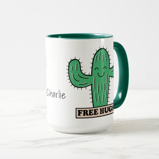 Gratis mokken voor aangepaste Cactus Hugs (Voorkant rechts)