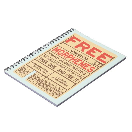 Gratis Morphemes Grammatica Engels Phonics Notitieboek (Linkerzijde)