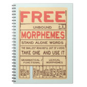 Gratis Morphemes Grammatica Engels Phonics Notitieboek (Voorkant)