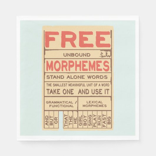 Gratis Morphemes Grammatica Engels Phonics Servet (Voorkant)