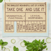 Gratis Morphemes Grammatica Engelse taal Theedoek (Gevouwen)