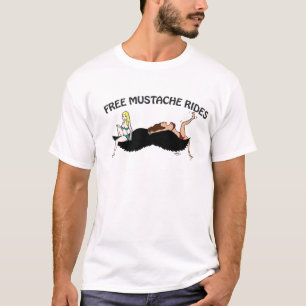 Gratis Mustache Ride_Color_2 T-shirt