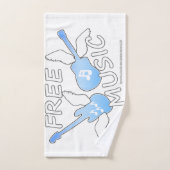 Gratis muziek bad handdoek (Handdoek)
