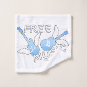 Gratis muziek bad handdoek (Wasdoekje)