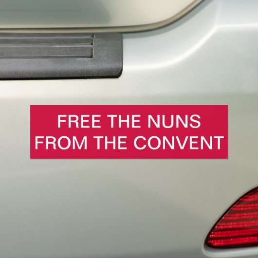 Gratis Nuns Bumpersticker (Op auto)