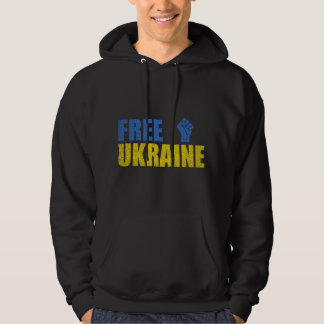 Gratis Oekraïne Steun Oekraïne Oekraïense vlag sup Hoodie