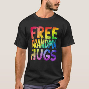 Gratis Oma Knuffels LGBT Pride LGBTQ Lesbisch Homo T-shirt