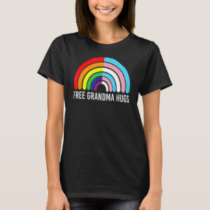 Gratis oma knuffels regenboog transgender vlag lgb t-shirt