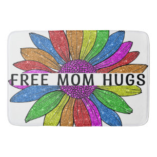 Gratis ondersteuning voor mama Hugs LGBTQIA+ Pride Badmat