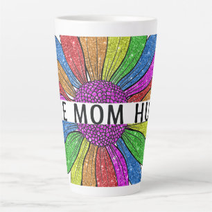 Gratis ondersteuning voor mama Hugs LGBTQIA+ Pride Latte Mok