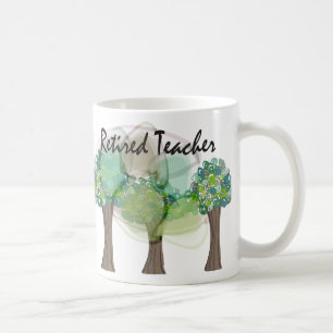Gratis ontwerpcadeaus voor docenten Artsy Trees Koffiemok