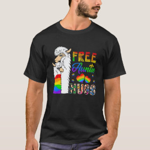 Gratis Oom Hug Two Lama's Trots Lgbt-aanhanger T-shirt