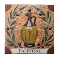 GRATIS PALESTIJNSE olijven takken mozaïek keramisc