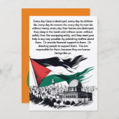 gratis palestijnse uitnodiging (Voorkant / Achterkant)