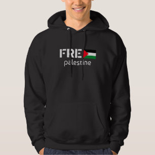 Gratis Palestina citaat met vlag om Palestina te s Hoodie