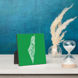 Gratis Palestina kaart en vlag فلسطين Fotoplaat
