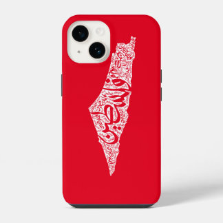 Gratis Palestina kaart en vlag فلسطين iPhone 14 Hoesje