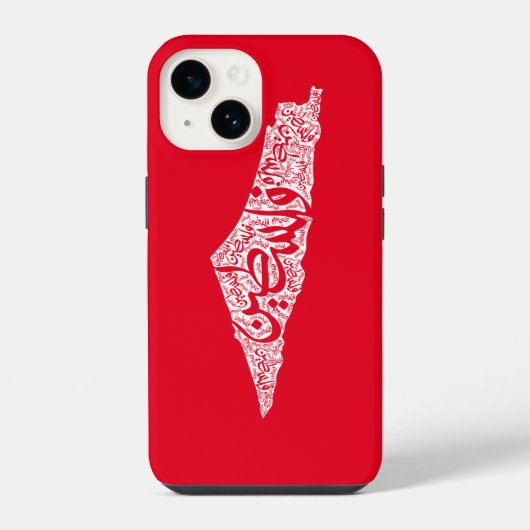 Gratis Palestina kaart en vlag فلسطين iPhone Hoesje (Achterkant)