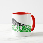 Gratis Palestina kaart en vlag فلسطين Mok (Voorkant rechts)