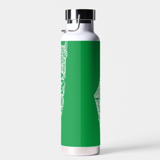 Gratis Palestina kaart en vlag فلسطين Waterfles (Rechts)