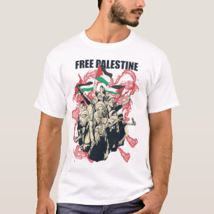 Gratis Palestina Vlag Arabisch Support T-shirt