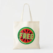 Gratis Palestina watermeloen- Vrijheid voor Palest Tote Bag (Voorkant)
