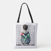 GRATIS PALESTINA wit Draagtas (Achterkant)