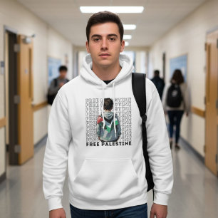 GRATIS PALESTINA wit Hoodie