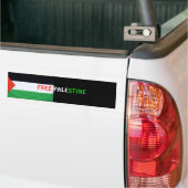 GRATIS PALESTINE-Bumpersticker Bumpersticker (Op Truck)