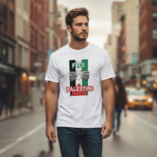 GRATIS PALESTINE wit T-shirt voor man