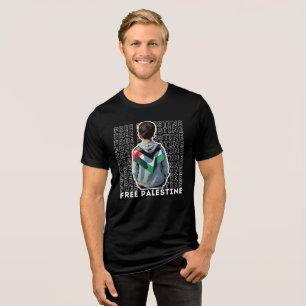 GRATIS PALESTINE zwart T-shirt voor man