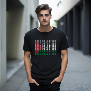 GRATIS PALESTINE zwart T-shirt voor man