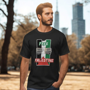 GRATIS PALESTINE zwart T-shirt voor man