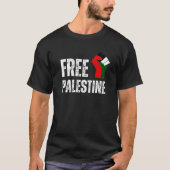 GRATIS PALESTINE zwart T-shirt voor man (Voorkant)