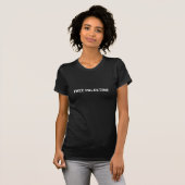 Gratis Palestine zwart wit aangepaste tekst minima T-shirt (Voorkant volledig)