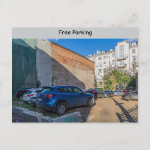 Gratis parkeren briefkaart