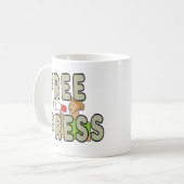 Gratis pers koffiemok (Voorkant links)
