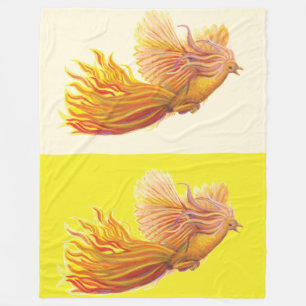 Gratis Phoenix-vogel stijgt op Fleece Deken