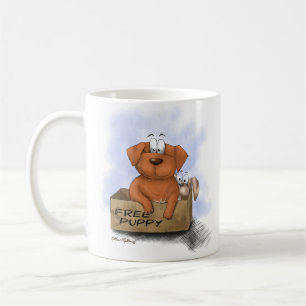 Gratis Puppy Plus 1 Cartoon Koffiemok