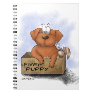 Gratis Puppy Plus 1 Cartoon Notitieboek